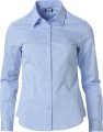 Dames Blouse Lange Mouw Clique Clare Licht Blauw